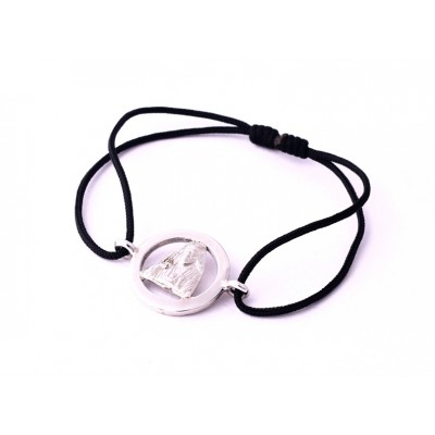 Sai Baba Bracelet in Silver with Diamond